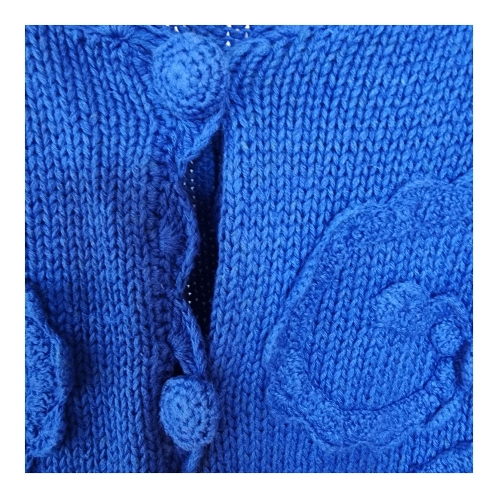Vintage Crotchet Detailing Cardigan by Croquet Club, Large - Picture 3 of 7